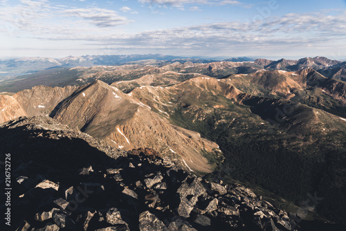 A colorful sea of mountains in Colorado. 