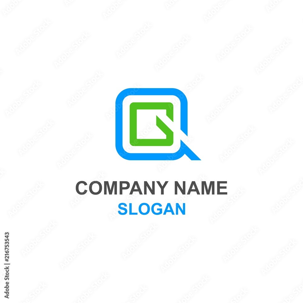 QG letter initial logo. QG letter initial logo.