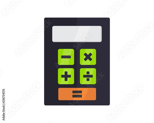 calculator mathematics math mathematical accounting image vector icon logo