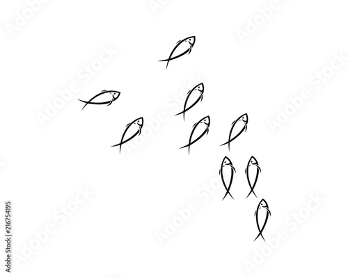 fish logo template