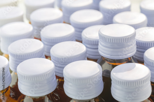 group of syrup medicine bottle glass