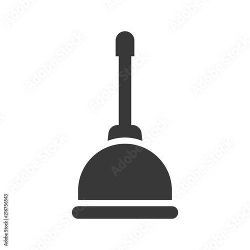 toilet plunger, cleaning service related icon set, glyph design