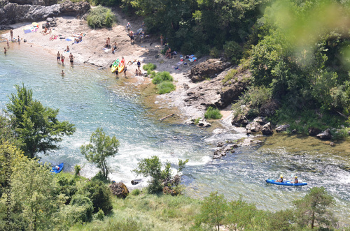 Kayak, Canoë,  gorges du Tarn, France photo