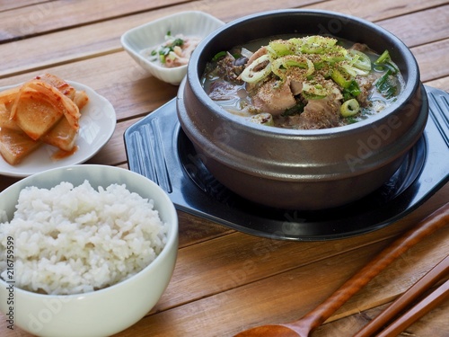 한국의 음식 순대국밥  photo