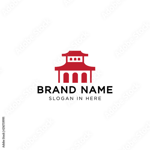 traditional home logo template
