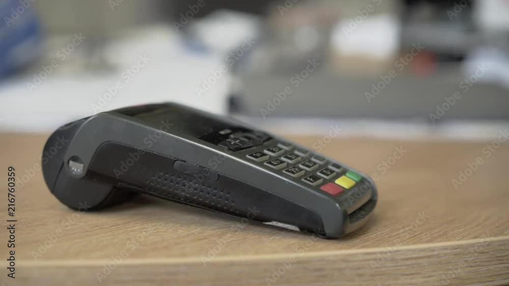 Using Credit Card Terminal For Payment via a smartphone.