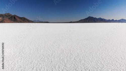 Bonneville Salt Flats  in Utah near the Utah-Nevada border