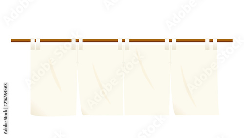のれん オフホワイト色 暖簾のイラスト ベクターデータ Goodwill Illustration Stock Vector Adobe Stock
