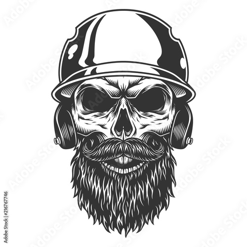 Skull in the baseball hat