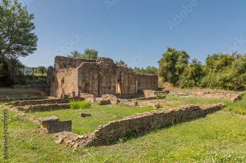 Tableau sur toile Thermes romains, site archéologique d'Olympie