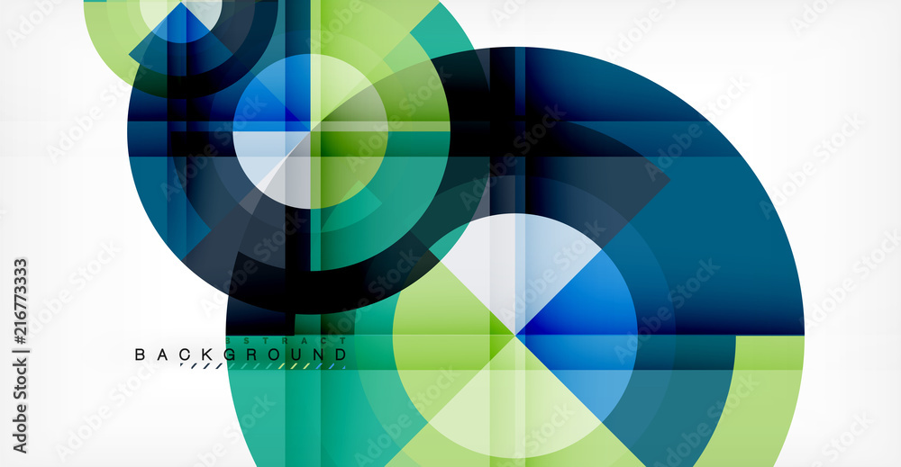 Obraz premium Vector circle abstract background
