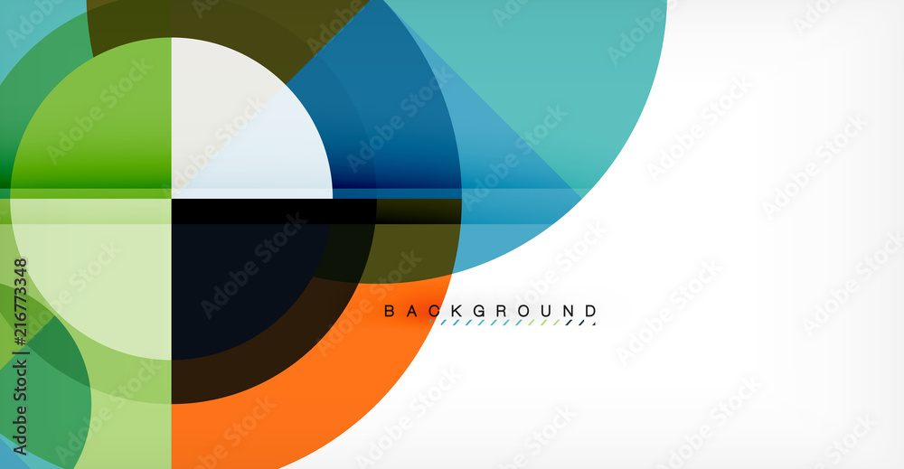 Vector circle abstract background