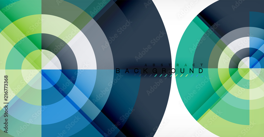 Fototapeta premium Vector circle abstract background