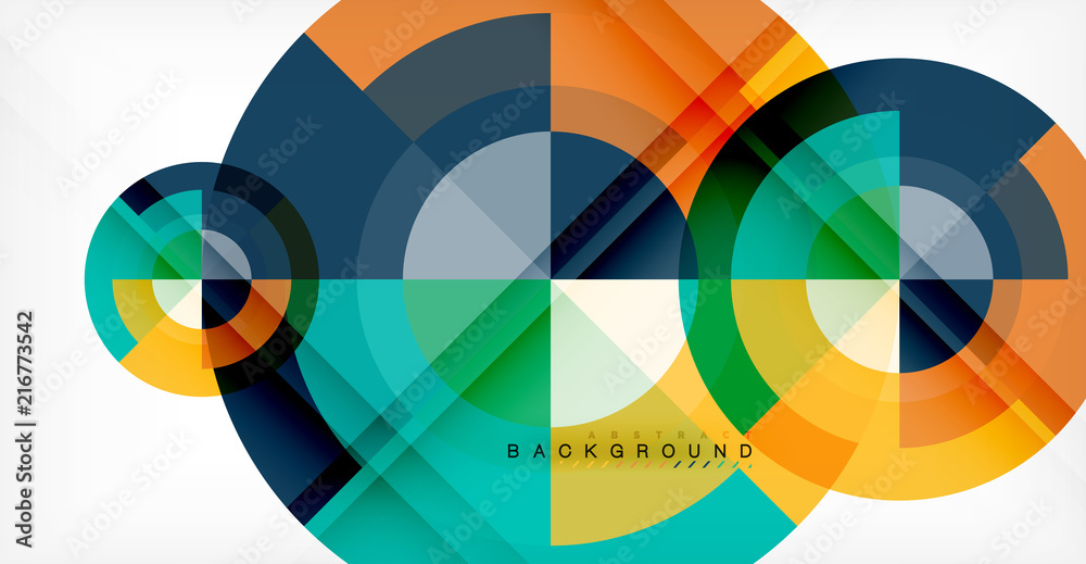 Vector circle abstract background