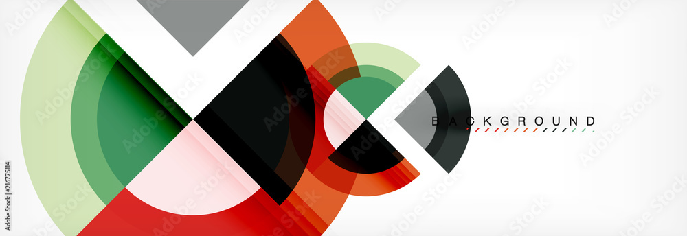 Vector circular geometric abstract background Vector circular geometric abstract background