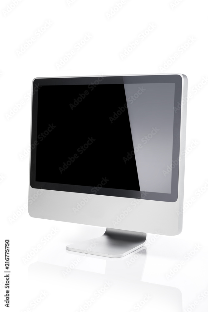 dummy computer screen isolated white. dummy computer screen isolated white.