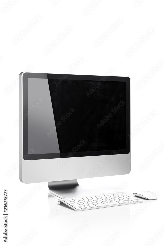 dummy computer screen isolated white. dummy computer screen isolated white.