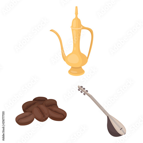 Turkey country cartoon icons in set collection for design.Travel and attractions vector symbol stock web illustration.
