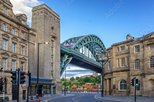 The Tyne Bridge across the river Tyne in Newcastle photo