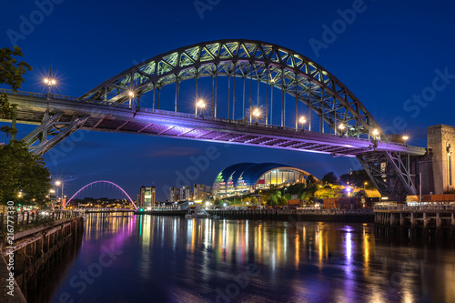 The Tyne Bridge across the river Tyne in Newcastle © gb27photo