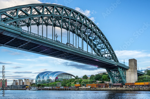 The Tyne River and Bridge in Newcastle Upon Tyne