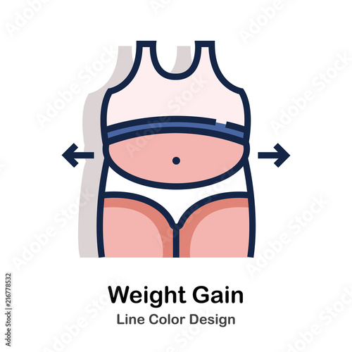 Weight gain Line Color 