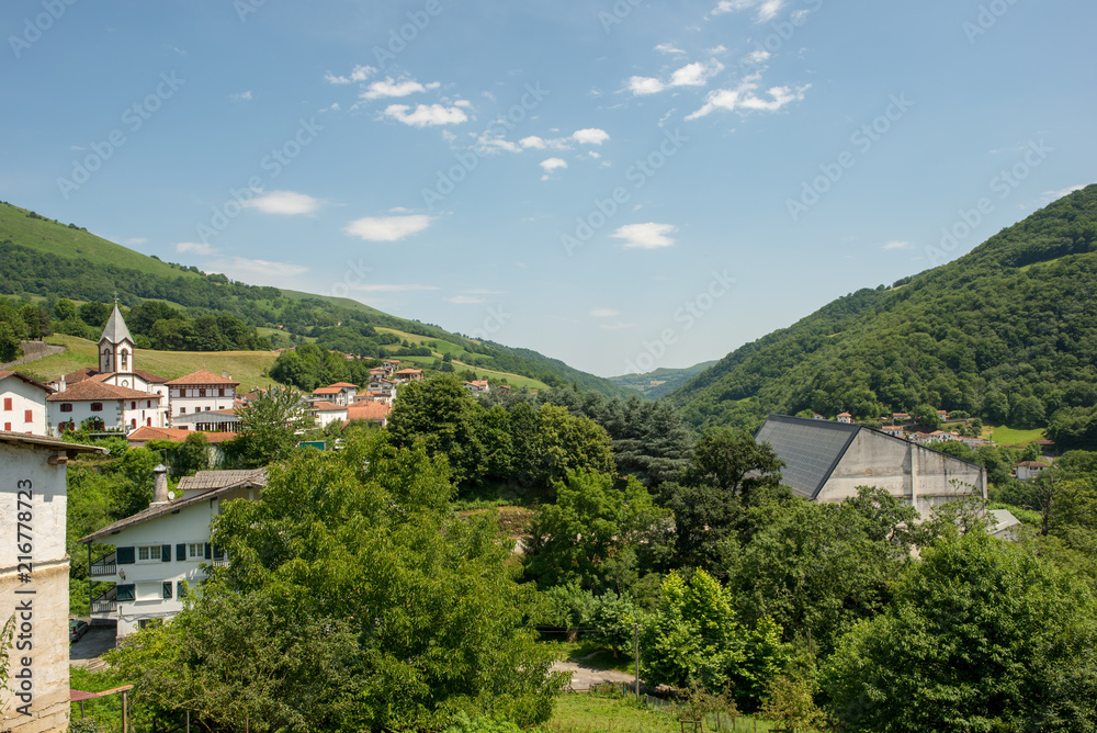 Through the village of valcarlos in Navarra