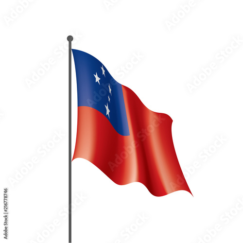 Free Download Samoa flag, vector illustration - GFXLoad
