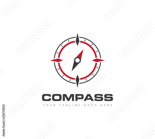 compass logo, icon, symbol design template