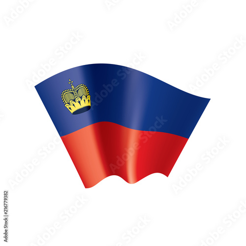 liechtenstein flag, vector illustration