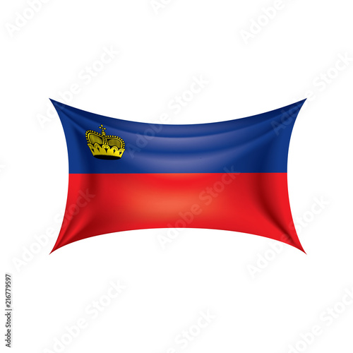 liechtenstein flag, vector illustration