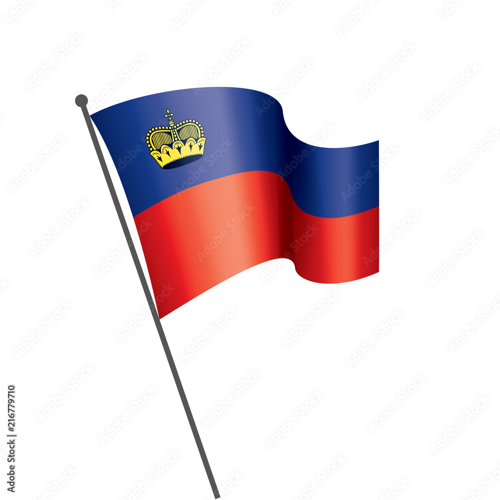 liechtenstein flag, vector illustration liechtenstein flag, vector illustration