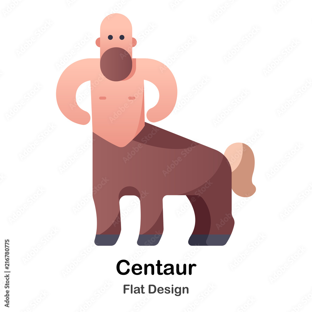 Obraz premium Centaur Flat Icon