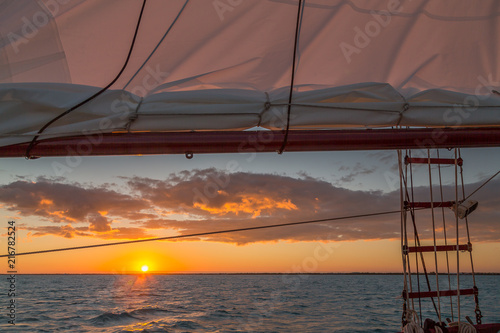 Sailing in the Keys Waiting for Sunset