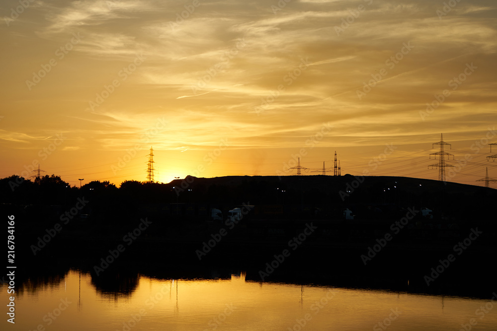 Sonnenuntergang Rhein-Herne-Kanal