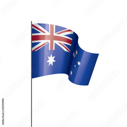 Australia flag, vector illustration