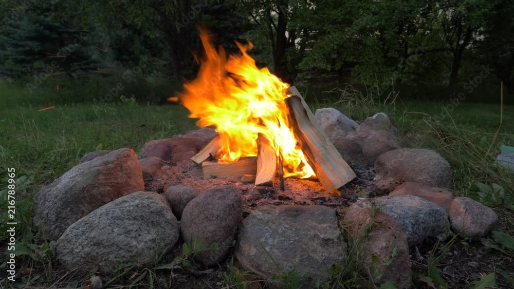 Bonfire on a quiet evening