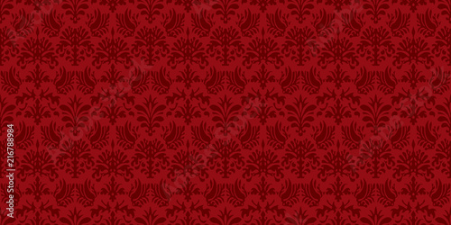 Damask background. Seamless pattern.Vector. ダマスクパターン