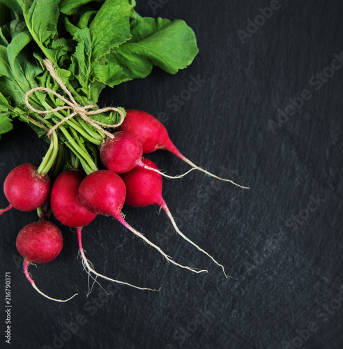 Fresh purple radish