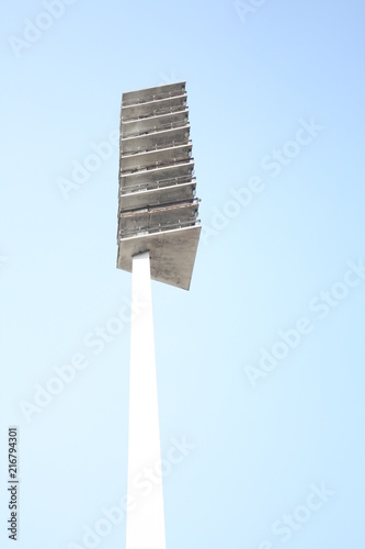 Ehemaliger historischer Flutlichtmast des FC Carl Zeiss Jena im Ernst Abbe Stadion