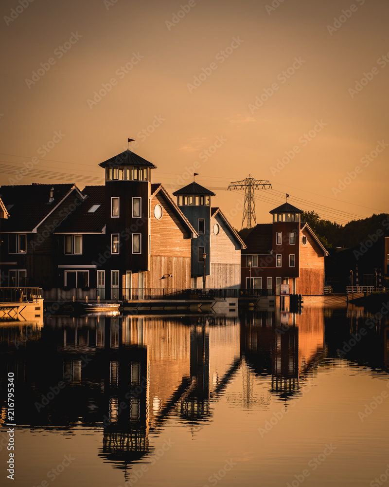 Naklejka premium Morgensonne in Groningen