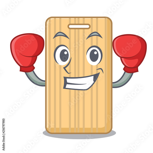 Boxing wooden cutting board character cartoon