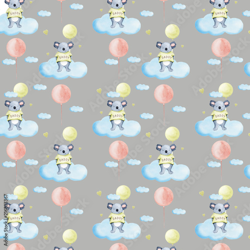 Fotografija Daddy day watercolor illustration