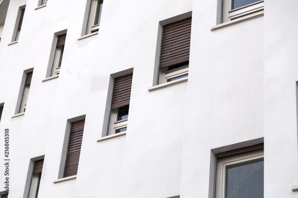 Fototapeta premium Building facade detail pattern