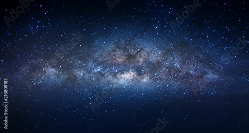 Fotografia Milky Way galaxy rise above Kudat, Malaysia sky
