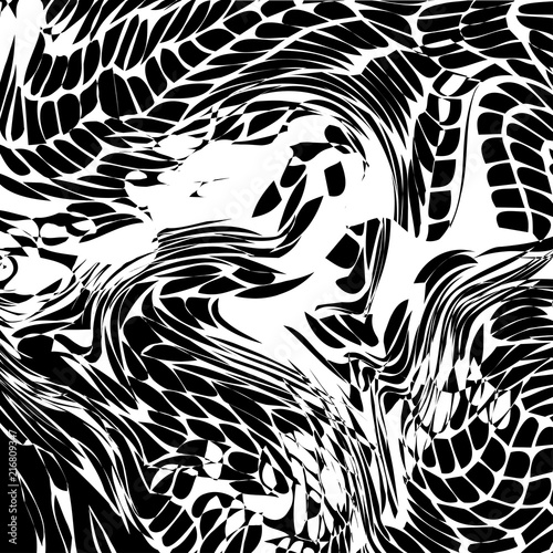 Black and white abstract background. Vector illustration
