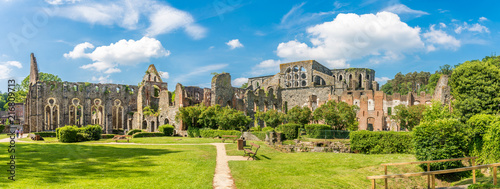 Panoramic view at the ruis of Abbey in Villers la Ville  in Belgium