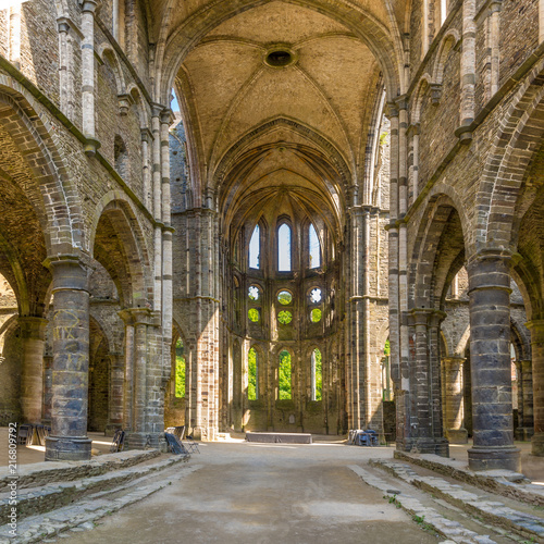 Ruis of Church in Villers la Ville Abbey in Belgium © milosk50