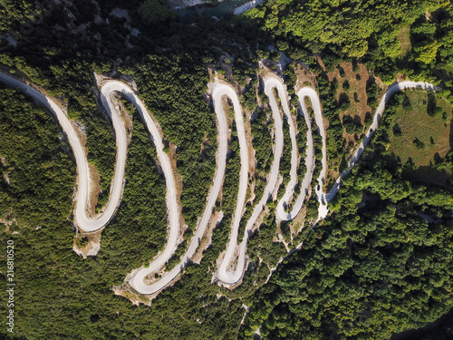 The Vikos Gorge in northern Greece is listed as the deepest gorge in the world by the Guinness Book of Records. The gorge is found in Vikos–Aoös National Park. photo