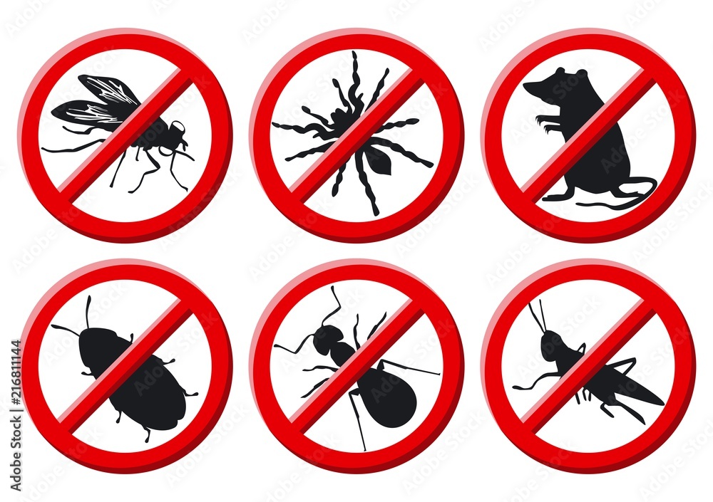 No vermin sign vector illustration No vermin sign vector illustration